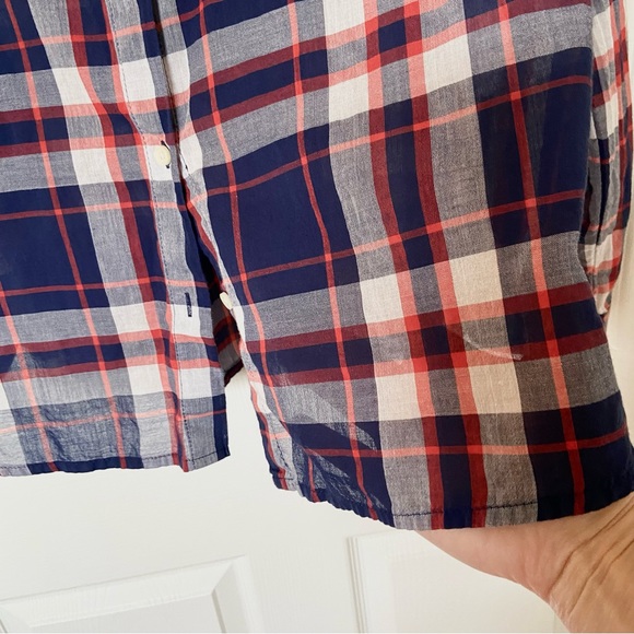 Old Navy Women’s Plaid Button Up Blouse - Picture 9 of 15